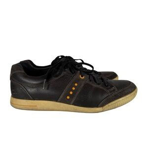 Ecco Street Retro Brown Leather Spikeless Golf Shoes, Size 42 (8-8.5)